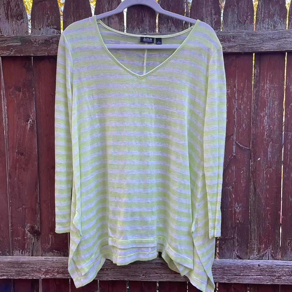 a.n.a striped top | size L